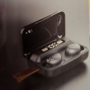 TWS F9 TRUE WIRELESS EARBUDS WITH POWER BANK, BLACK